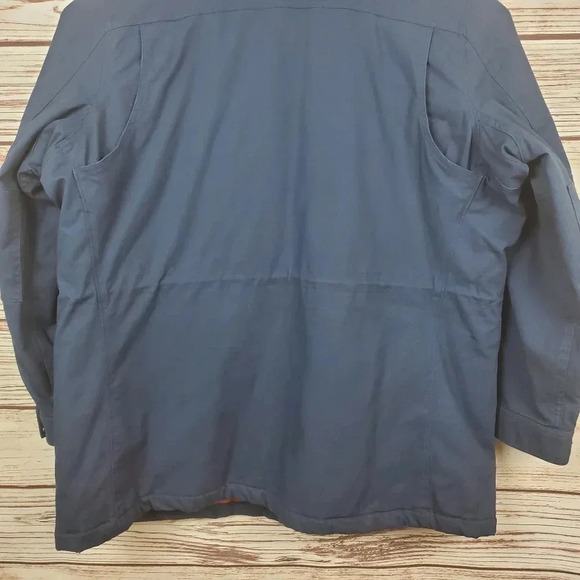 Duluth Womens XXL Navy Blue Fleece Lined Canvas Thick Chore Field Hooded Coat - Picture 11 of 15